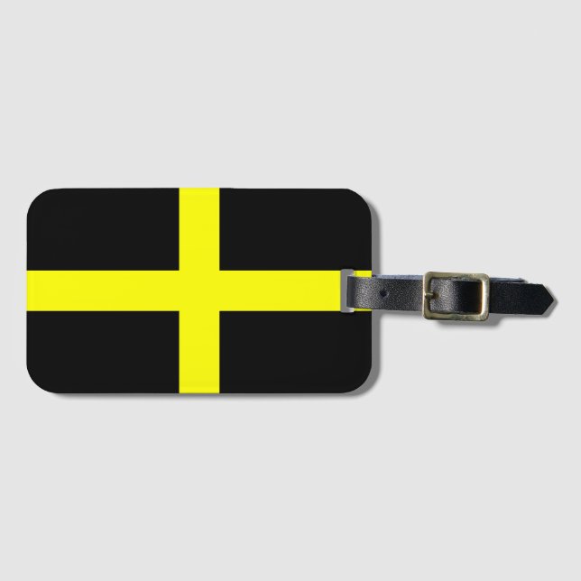 Saint David (Wales) flagga Bagagebricka (Framsida horisontal)