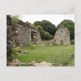 Saint Declan's well & Church Ireland Postcard Vykort