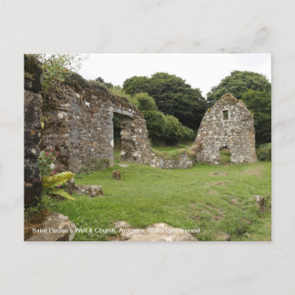 Saint Declan's well & Church Ireland Postcard Vykort