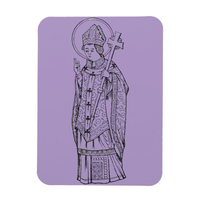 Saint Deiniol Abbot och Bishop Magnet (Vertikal)