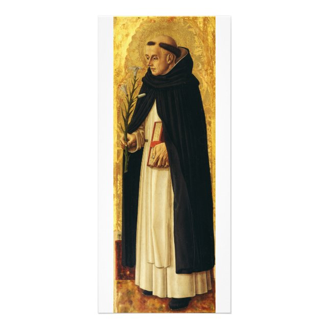 Saint Dominic av Carlo Crivelli Reklamkort (Framsidan)