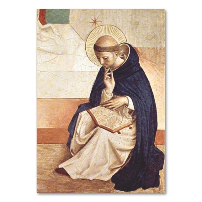Saint Dominic de Guzman av Fra Angelico Bordsnummer (Framsidan)