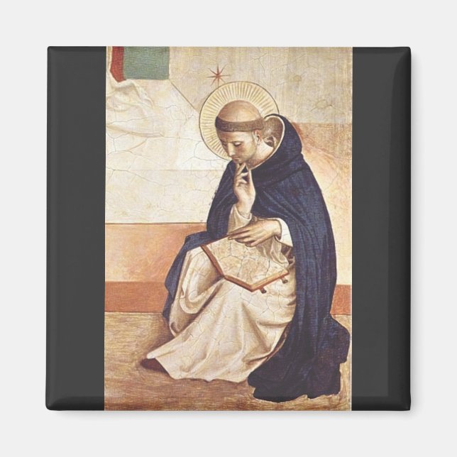 Saint Dominic de Guzman av Fra Angelico Magnet (Framsidan)