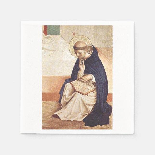 Saint Dominic de Guzman av Fra Angelico Pappersservett (Framsidan)