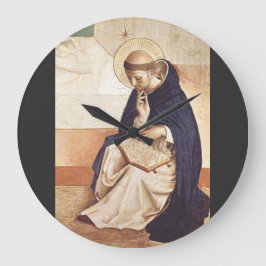 Saint Dominic de Guzman av Fra Angelico Stor Klocka