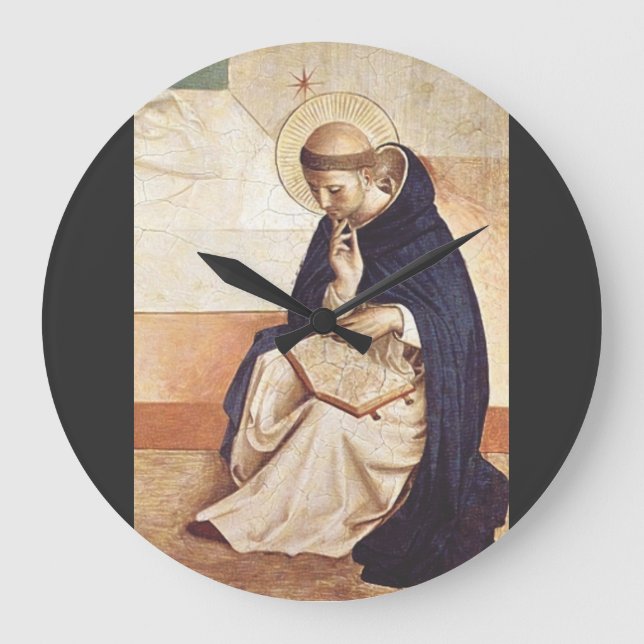 Saint Dominic de Guzman av Fra Angelico Stor Klocka (Framsida)