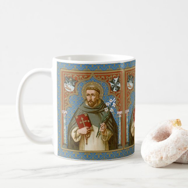 Saint Dominic de Guzman (BK 011) Kaffe Mugg 3a (Med munk)