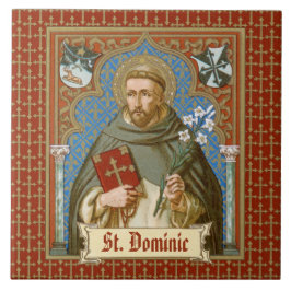 Saint Dominic de Guzman (BK 011) Kakelplatta