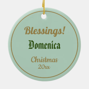 Saint Dominic de Guzman (BK 07) Ceramic Ornament