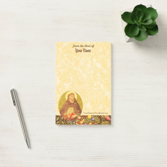 Saint Dominic de Guzman (PM 02) 4"x6" Post-it Block (Kontor)