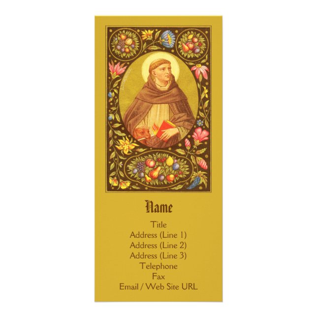 Saint Dominic de Guzman (PM 02)-Anpassadet Reklamkort (Framsidan)