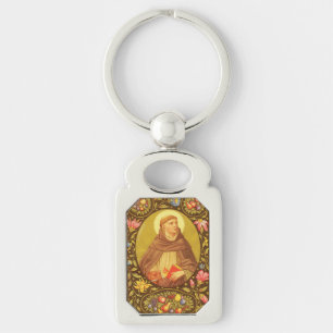 Saint Dominic de Guzman (PM 02) Rektangulärt Metal Silverfärgad Nyckelring