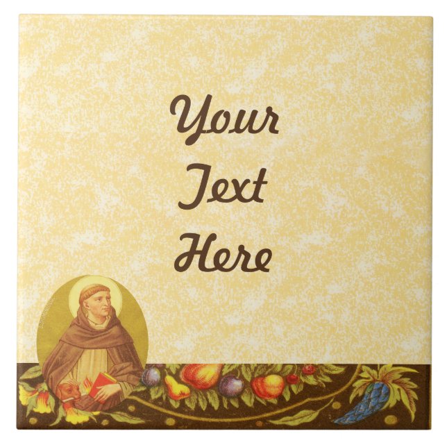 Saint Dominic de Guzman (PM 02a) DIY Design Kakelplatta (Framsidan)