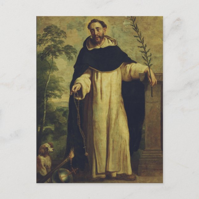 Saint Dominic de Guzman Vykort (Framsida)