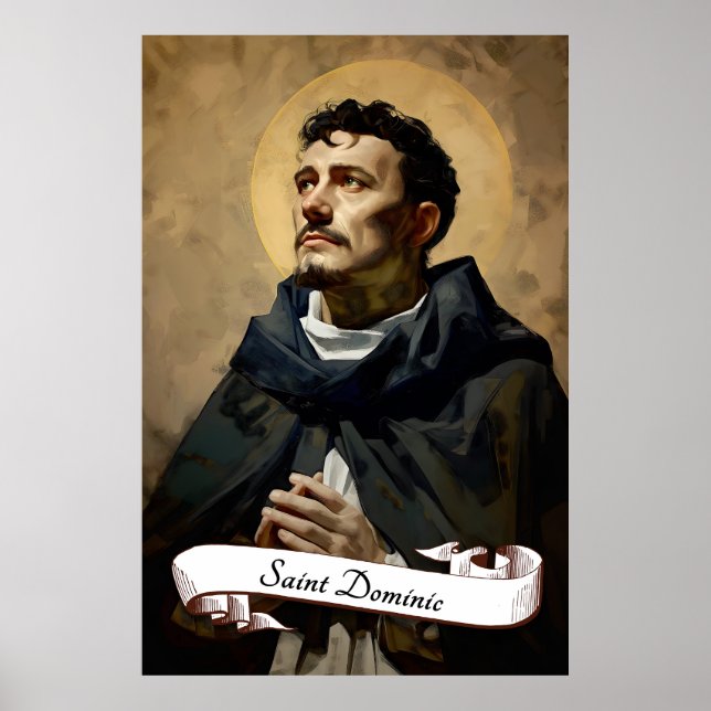Saint Dominic-grundaren av Dominikanska ordern Poster (Framsidan)