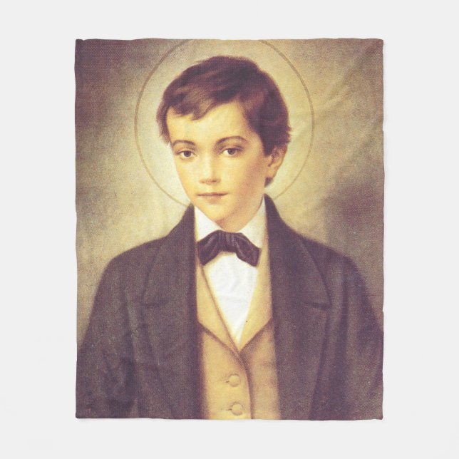 Saint Dominic Savio student av John Bosco Fleecefilt (Framsidan)