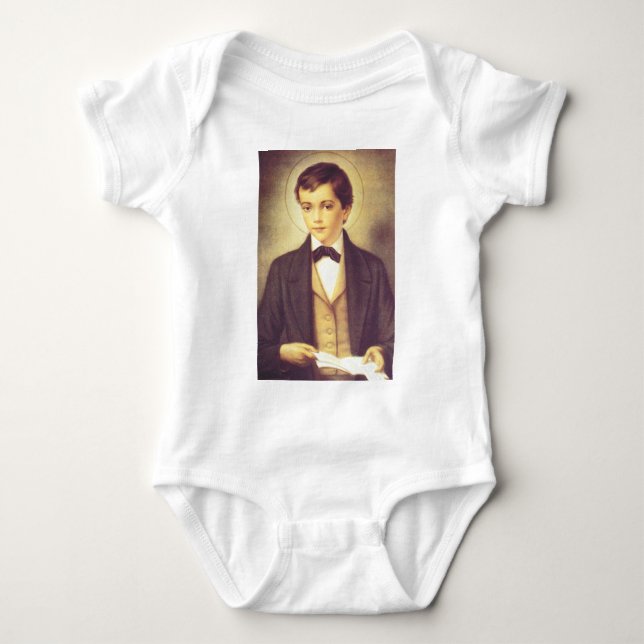 Saint Dominic Savio student av John Bosco T Shirt (Framsida)