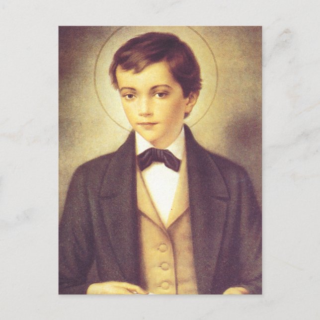 Saint Dominic Savio student av John Bosco Vykort (Framsida)