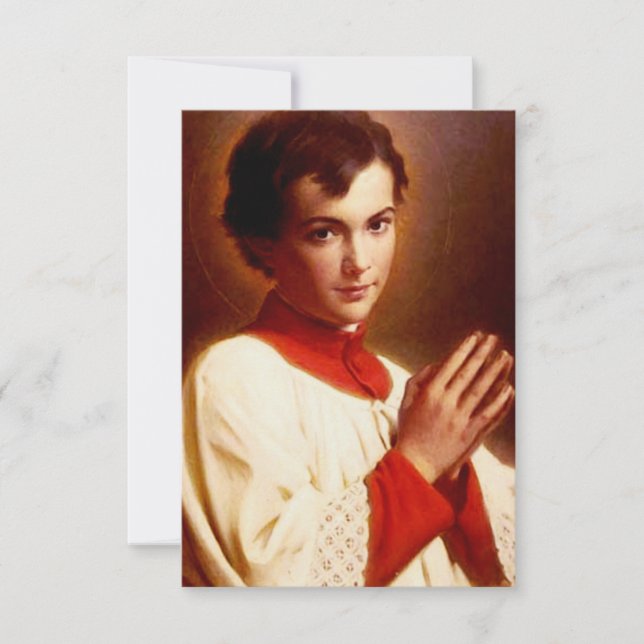 Saint Dominic Savio Tack Kort (Framsida)