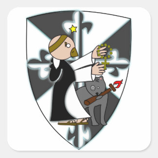 Saint Dominic Sticker Fyrkantigt Klistermärke