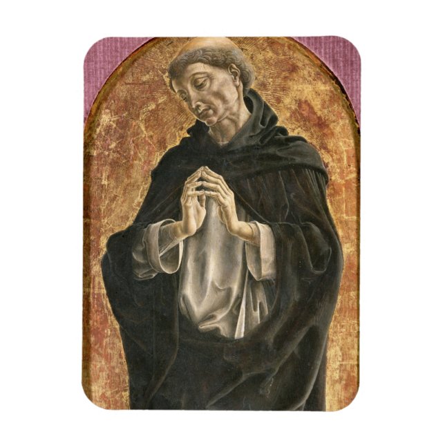 Saint Dominic (tempera on panel) Magnet (Vertikal)