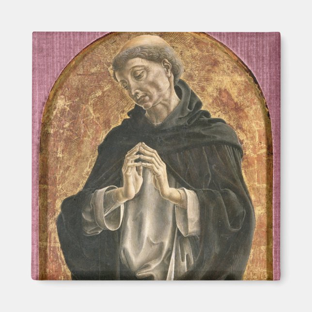 Saint Dominic (tempera on panel) Magnet (Framsidan)