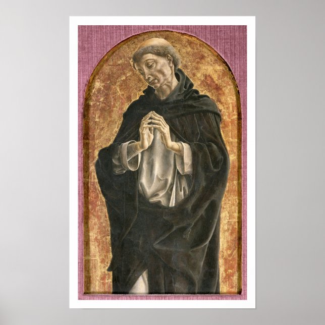 Saint Dominic (tempera on panel) Poster (Framsidan)