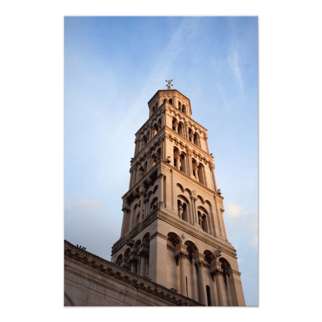 Saint Domnius Bell Torn katedral i Split Fototryck (Framsidan)