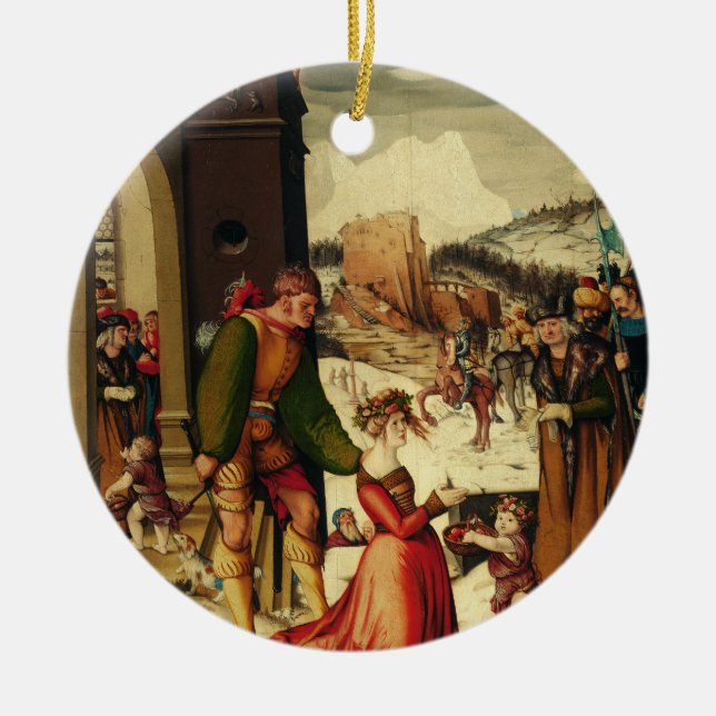 Saint Dorothy av Caesarea Julgransprydnad Keramik (Framsidan)