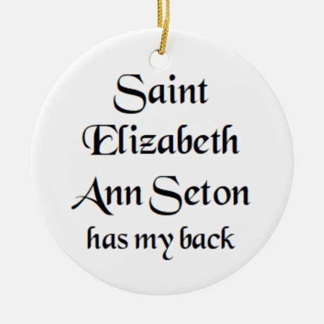 saint elizabeth ann seton coffee mug julgransprydnad keramik (Framsidan)
