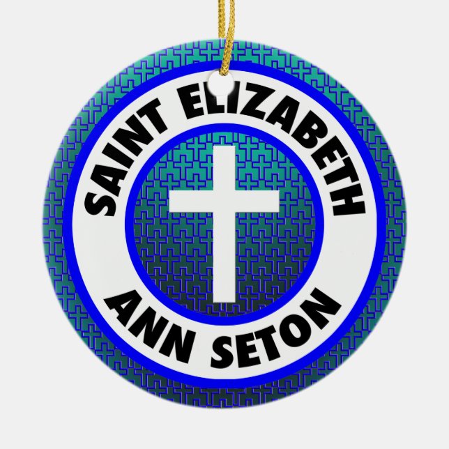 Saint Elizabeth Ann Seton Julgransprydnad Keramik (Framsidan)