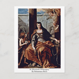 Saint Elizabeth av Sebastiano Ricci Vykort