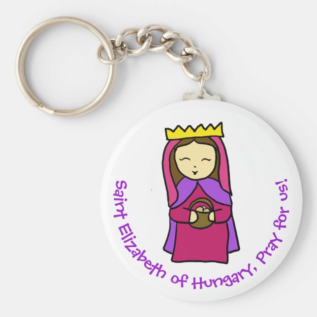 Saint Elizabeth från Ungern Kids Keychain Nyckelring (Framsidan)