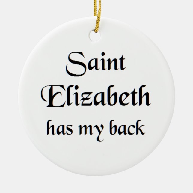 saint elizabeth Mugg Julgransprydnad Keramik (Framsidan)