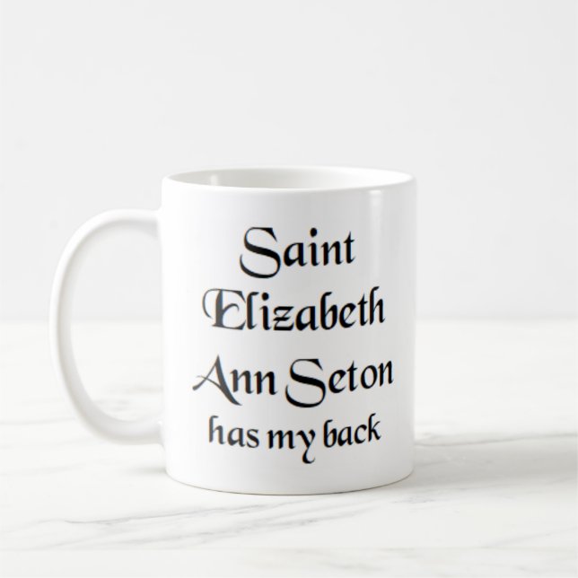 saint elizElizabeth-kaffet mugg (Vänster)