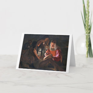 Saint Embraced av Irene, La Tour Kort