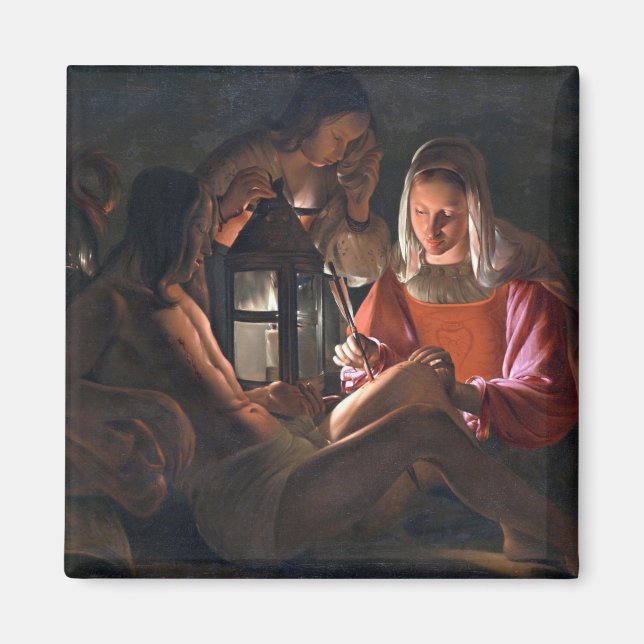 Saint Embraced av Irene, La Tour Magnet (Framsidan)