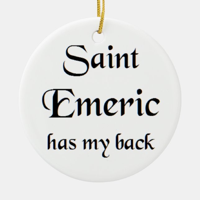 saint emeric coffee mug julgransprydnad keramik (Framsidan)