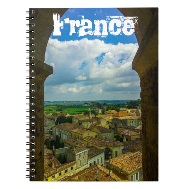Saint-Émilion Frankrike Architecture Fransk Girond Anteckningsbok (Framsidan)
