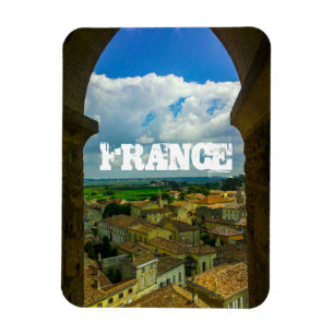 Saint-Émilion Frankrike Architecture Fransk Girond Magnet