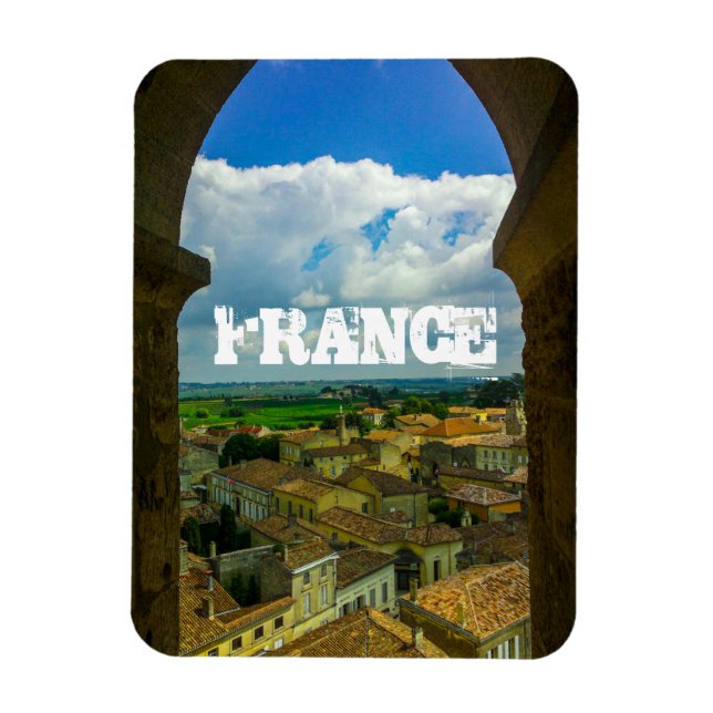 Saint-Émilion Frankrike Architecture Fransk Girond Magnet (Vertikal)