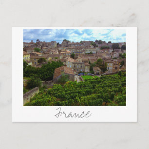 Saint-Émilion Frankrike Architecture Fransk Girond Vykort
