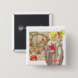 Saint Etheldreda (Audrey) (P 003)-knapp Knapp