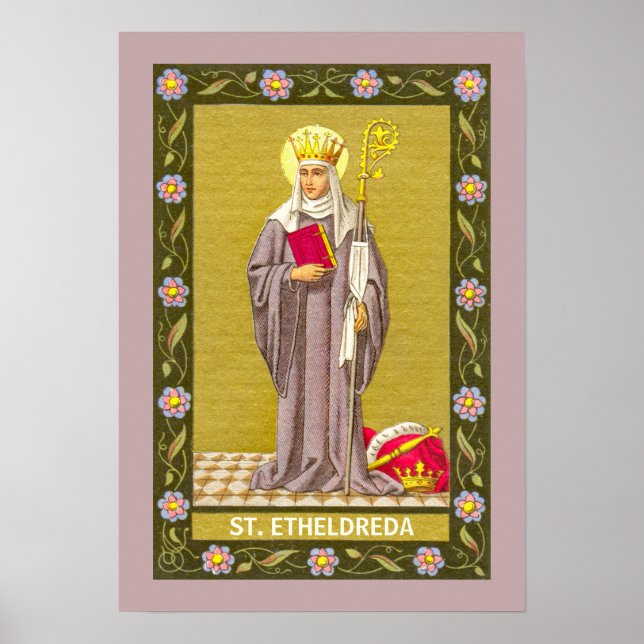 Saint Etheldreda (Audrey) (P 003) Poster (Framsidan)