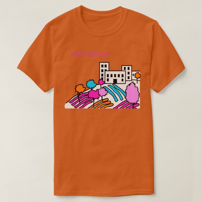 Saint Etienne 90-talets design T Shirt (Design framsida)