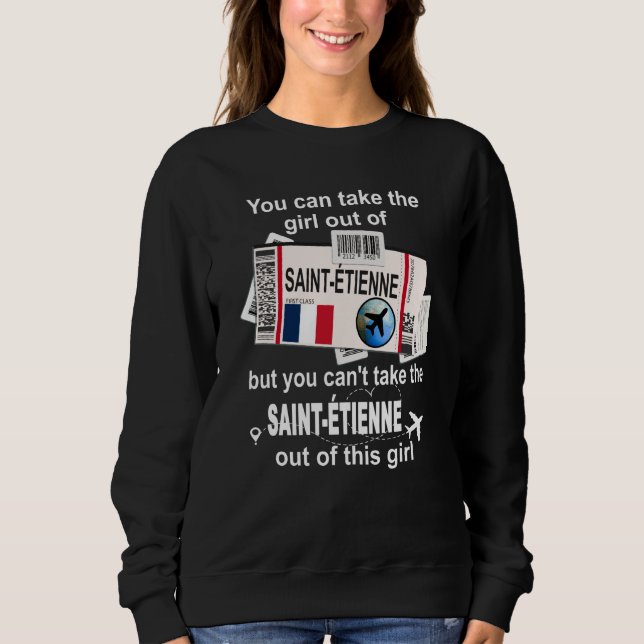 Saint Étienne Boarding Pass Saint Étienne Girl T Shirt (Framsida)