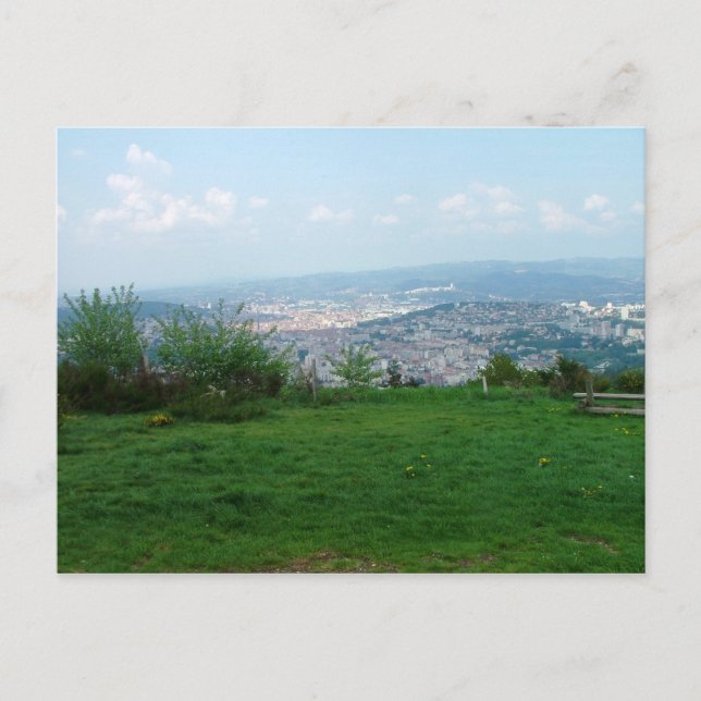 Saint-Etienne-Frankrike-3 Vykort (Framsida)