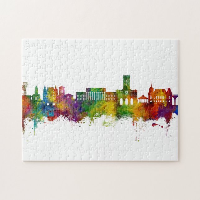 Saint-Étienne Frankrike Skyline Pussel (Horisontell)
