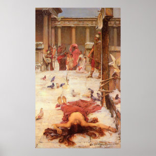 Saint Eulalia av John William Waterhouse Poster