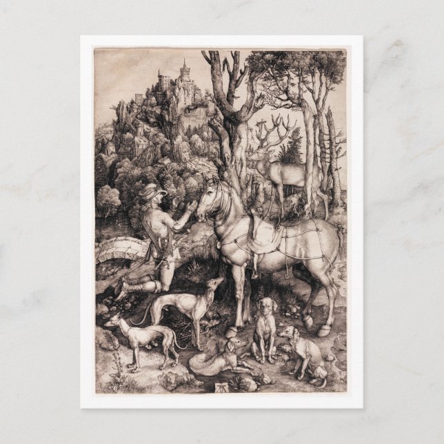 Saint Eustace c. 1501 Vykort (Framsida)